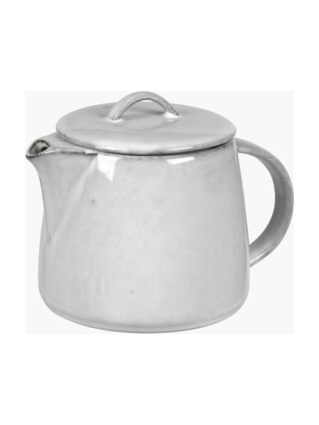 Handgemaakte theepot Nordic Sand, 1 L, Keramiek, Lichtgrijs, 1 L