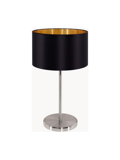 Stolní lampa Jamie, Černá, zlatá, Ø 23 cm, V 42 cm