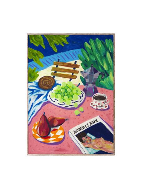 Poster Modigliani in the Garden, 210 g mat Hahnemühle papier, digitale print met 10 UV-bestendige kleuren, Meerkleurig, B 30 x H 40 cm