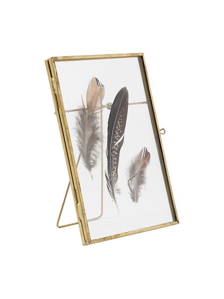 Marco con plumas Pioro, Latón, transparente, 13 x 18 cm