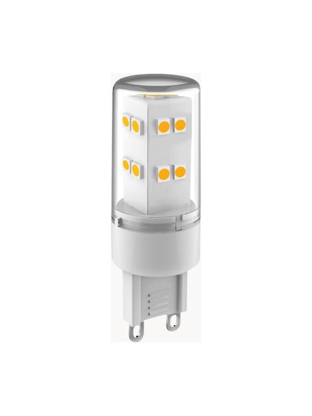 G9 Leuchtmittel, neutrales Weiß, 1 Stück, Leuchtmittelschirm: Glas, Leuchtmittelfassung: Aluminium, Transparent, Ø 2 x 400 lm
