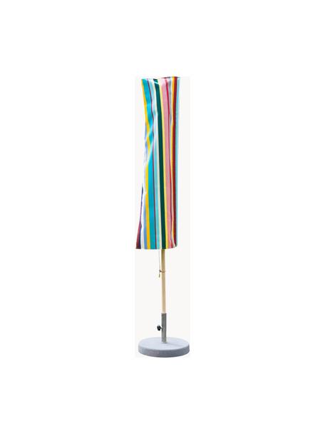 Housse de protection pour parasol fabriquée à la main Classique, Toile acrylique, Multicolore, Ø 51 x haut. 167 cm