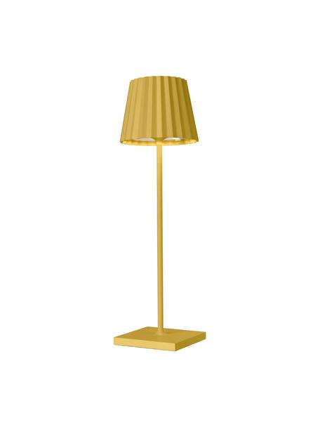 Prenosná stmievateľná stolová LED lampa do exteriéru Trellia, Žltá, Ø 12 x V 38 cm