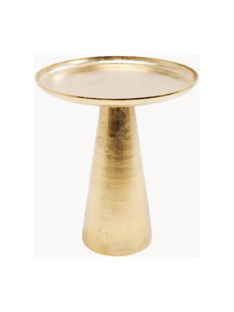Bijzettafel Uno, Aluminium, met messing gecoat, Messingkleurig, Ø 45 x H 53 cm