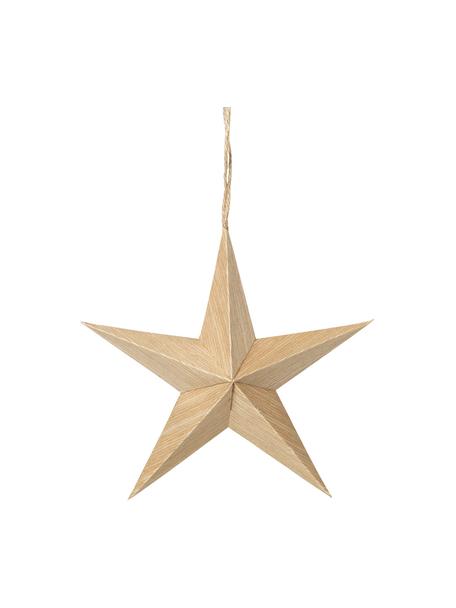 Décoration de sapin de Noël Venice, 2 pièces, Bois de peuplier, Bois clair, Ø 15 x haut. 5 cm