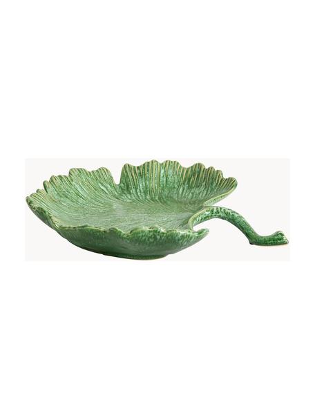 Handgefertigte Servierplatte Anuta, L 29 x B 26 cm, Keramik, glasiert, Grün, B 29 x T 26 cm