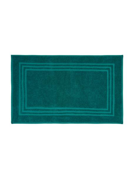 Jednobarevný koupelnový kobereček Gentle, 100% bavlna, Smaragdově zelená, Š 50 cm, D 80 cm