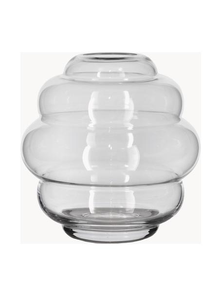 Glasvase Bubble, H 21 cm, Glas, Transparent, Ø 20 x H 21 cm