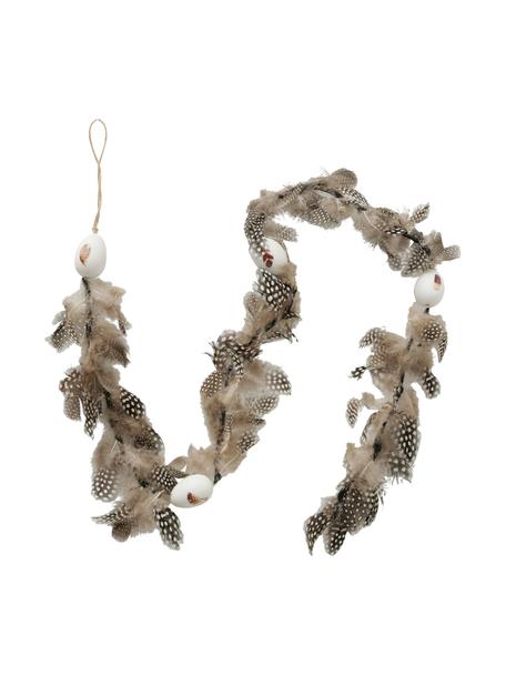 Guirlande de plumes Fedula, 110 cm, Plumes de poule, plastique, Tons bruns, long. 110 cm
