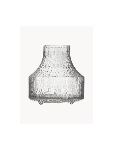 Ručně foukaná váza Ultima Thule, V 19 cm, Foukané sklo, Transparentní, Ø 18 cm, V 19 cm