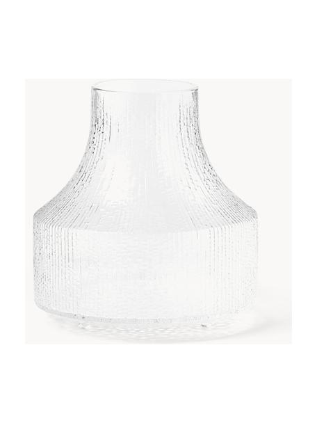 Vase en verre soufflé bouche Ultima Thule, haut. 19 cm, Verre, soufflé bouche, Transparent, Ø 18 x haut. 19 cm