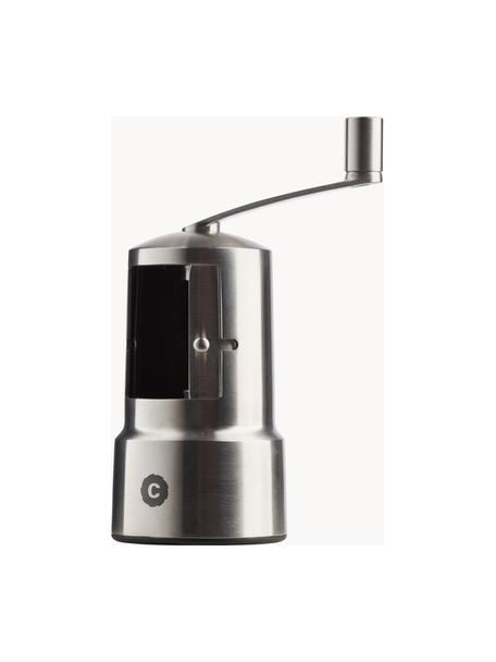 Molinillo de acero inoxidable Copenhague, Estructura: acero inoxidable, Grinder: cerámica, Plateado, Ø 6 x Al 10 cm