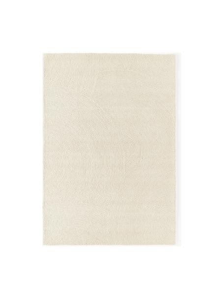 Alfombra artesanal de lana Eleni, 100% lana con certificado RWS
 
Las fibras pueden desprenderse de las alfombras de lana en las primeras semanas de uso, pero esto se reduce con el uso diario y se reduce la formación de pelusas., Blanco Off White, An 160 x L 230 cm (Tamaño M)