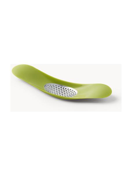 Prensa de ajo Rocker, Asa: plástico, Verde claro, plateado, L 9 cm