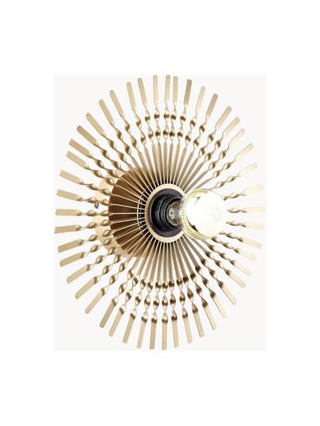 Dizajnová nástenná lampa Mendoza, Mosadzné odtiene, Ø 33 cm