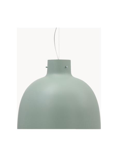 Veľká závesná lampa Bellissima, Umelá hmota, Šalviová zelená, Ø 50 x V 41 cm