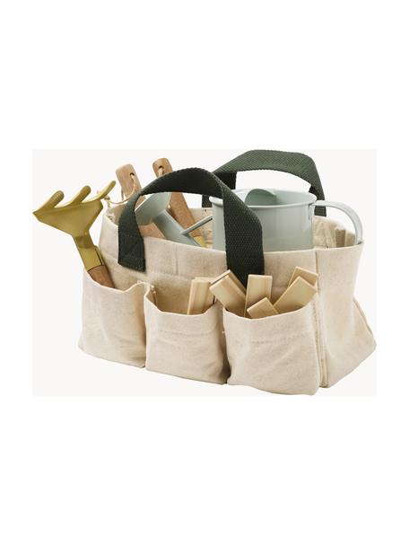 Kinder-Gartenwerkzeugset Kid's Hub, 10-tlg., Tasche: 100 % Baumwolle Dieses Pr, Buchenholz, Grau, Gelb, Set mit verschiedenen Größen