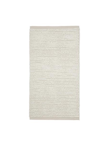 Tapis en laine tissé main Pebble, 80 % laine, 20 % nylon

Le matériau est certifié STANDARD 100 OEKO-TEX®, 21.HIN.90042, HOHENSTEIN HTTI, Blanc crème, larg. 80 x long. 150 cm (taille XS)