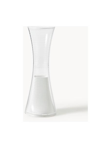 Lampa stołowa LED z funkcją przyciemniania Come Together, Tworzywo sztuczne, aluminium powlekane, Transparentny, biały, Ø 10 x W 27 cm