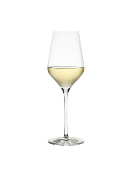 Kieliszek do białego wina ze szkła kryształowego Quatrophil, 6 szt., Szkło kryształowe, Transparentny, Ø 8 x W 25 cm
