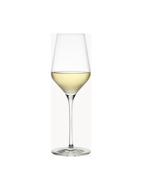 Krištáľové poháre na biele víno Quatrophil, 6 ks, Krištáľové sklo, Priehľadná, Ø 8 x V 25 cm, 405 ml