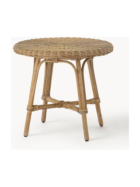 Stół dla dzieci z rattanu Hortense, Rattan, Beżowy, Ø 53 x W 47 cm