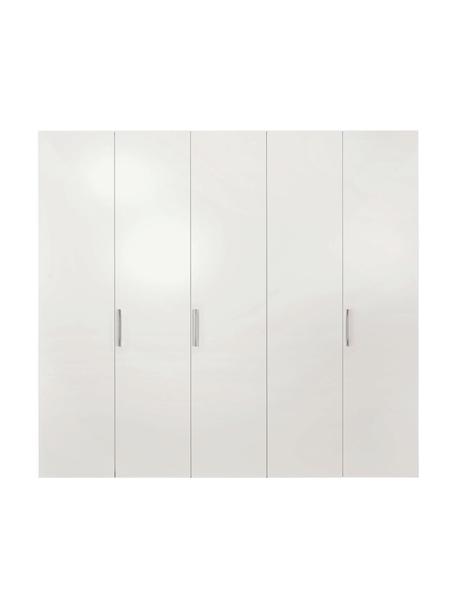 Drehtürenschrank Madison 5-türig, inkl. Montageservice, Korpus: Holzwerkstoffplatten, lac, Weiß, Ohne Spiegeltür, 252 x 230 cm