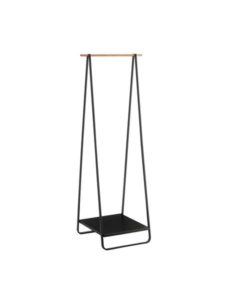 Kledingstang Tatjana, Frame: gepoedercoat metaal, Zwart, B 52 x H 140 cm