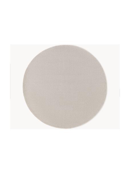 Rond - & outdoor vloerkleed Toronto, 100% polypropyleen, Beige, Ø 150 cm (maat M)