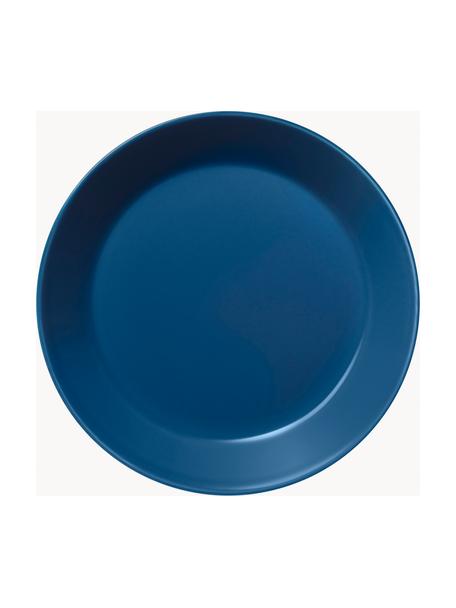 grande assiette creuse a pates porcelaine bleu hkliving