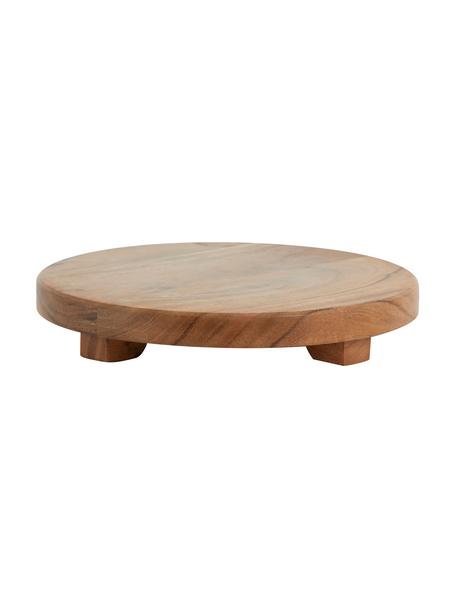 Servírovací talíř z akátového dřeva Safran, různé velikosti, Akátové dřevo, Hnědá, Ø 28 cm