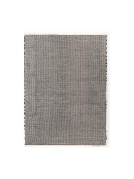 Alfombra artesanal de lana Amaro, 67% lana (certificado RWS), 33% algodón 

Las alfombras de lana se pueden aflojar durante las primeras semanas de uso, la pelusa se reduce con el uso diario., Gris, beige claro, An 300 x L 400 cm (Tamaño XL)