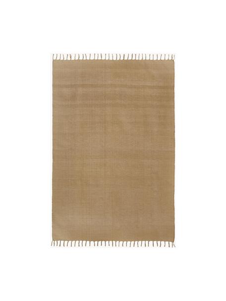 Tenký ručne tkaný bavlnený koberec Agneta, 100 %  bavlna, Svetlohnedá, Š 70 x D 140 cm (veľkosť XS)