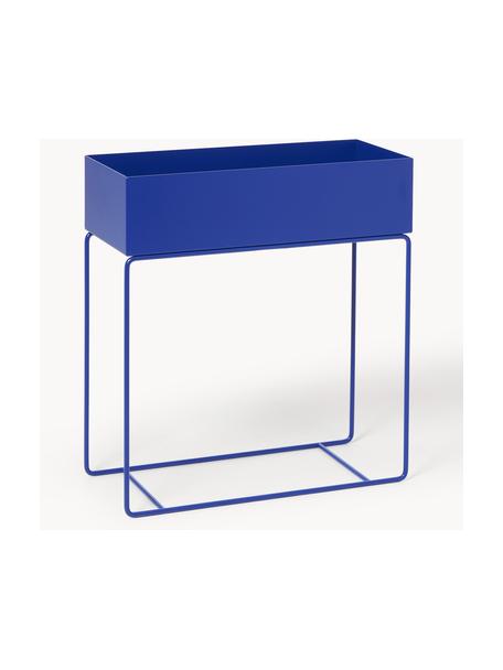 Übertopf Plant Box, Stahl, pulverbeschichtet, Royalblau, B 60 x H 65 cm