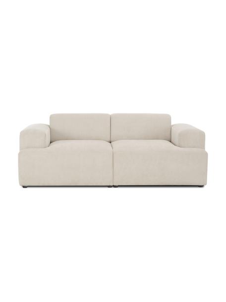 Cord-Sofa Melva (2-Sitzer), Bezug: Cord (92% Polyester, 8% P, Gestell: Massives Kiefernholz, FSC, Cord Beige, B 198 x T 101 cm