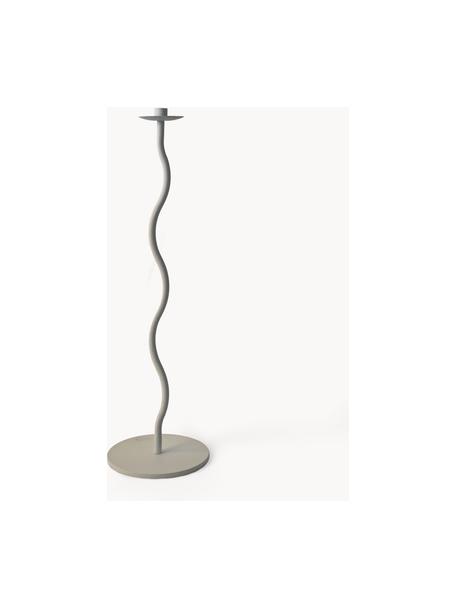 Candelabro Curved, 76 cm, Acero inoxidable con pintura en polvo, Beige claro, Ø 24 x Al 76 cm