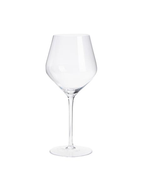Copas de vino tinto sopladas artesanalmente Ays, 4 uds., Vidrio, Transparente, Ø 7 x Al 25 cm, 700 ml