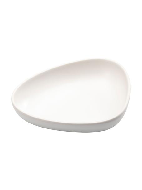 Ručne vyrobený hlboký tanier Monaco, 4 ks, Kamenina, Biela, Š 22 x V 5 cm
