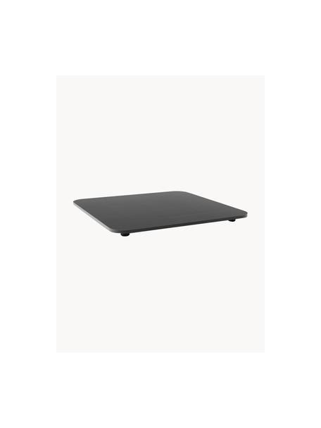 Plaque de fond avec pieds pour module d'angle Grow, Noir, larg. 90 x long. 90 cm