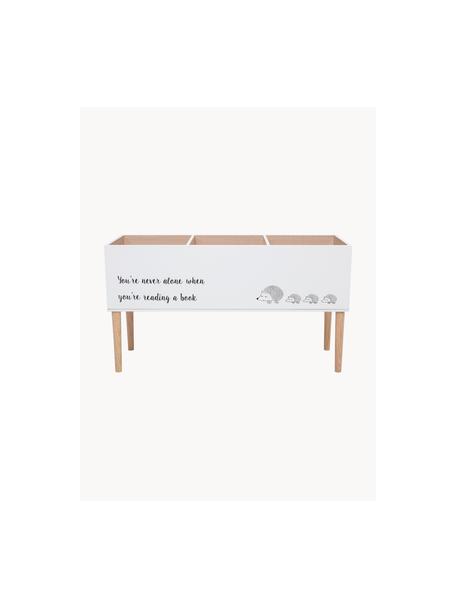 Estantería infantil de madera Salam, Tablero de fibras de densidad media (MDF), Madera pintado blanco, An 90 x Al 50 cm