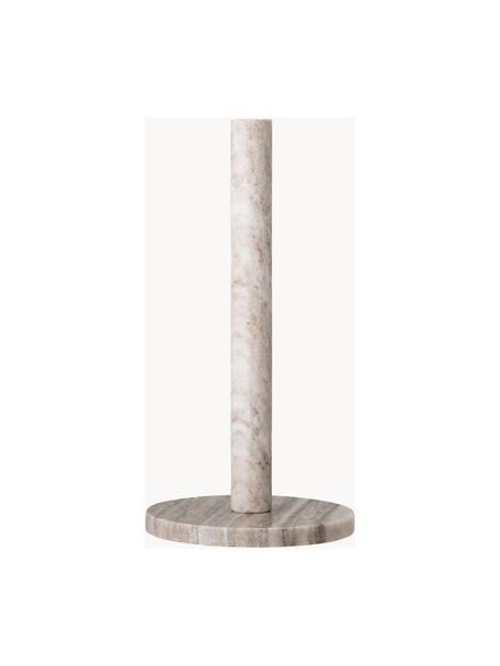 Marmor-Küchenrollenhalter Emy, Marmor, Weiß, marmoriert, Ø 15 x H 30 cm