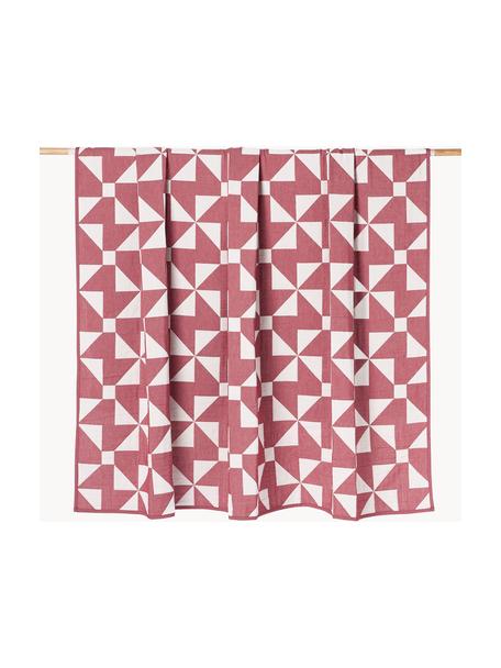 Copriletto jacquard Benson, 80% cotone, 20% poliestere

Il Jacquard è una speciale tecnica di tessitura che consente di creare motivi e disegni nei tessuti con un effetto tridimensionale. I tessuti jacquard sono generalmente resistenti e durevoli, perché la complessa tecnica di tessitura si traduce in un tessuto denso e allo stesso tempo resistente.

Il materiale utilizzato in questo prodotto è testato per le sostanze nocive e certificato secondo lo STANDARD 100 by OEKO-TEX®, 6457CIT, CITEVE, Rosso vino, bianco latte, Larg. 180 x Lung. 250 (per letti fino a 140 x 200)