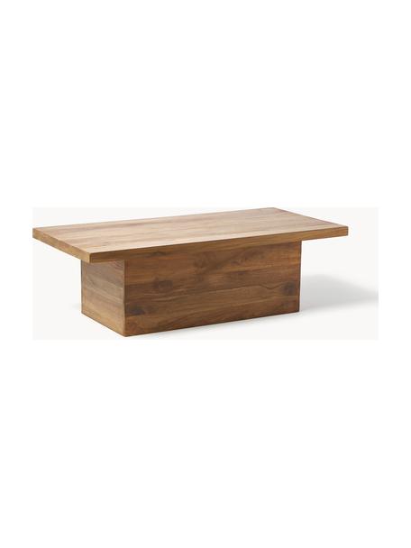 Mesa de centro de teca reciclada Tom, Madera de teca curtida

Este producto está fabricado con madera de origen sostenible y con certificación FSC®., Madera de teca, barnizada oscura, An 115 x F 55 cm