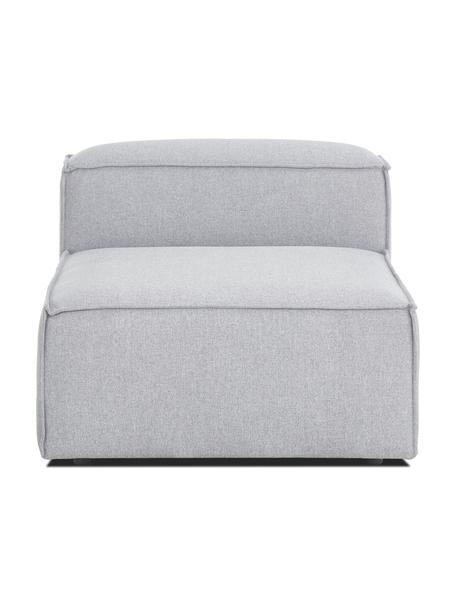 Modulo centrale Lennon, Rivestimento: 100% poliestere Con 115.0, Struttura: legno di pino massiccio, , Piedini: plastica, Tessuto grigio chiaro, Larg. 89 x Prof. 119 cm