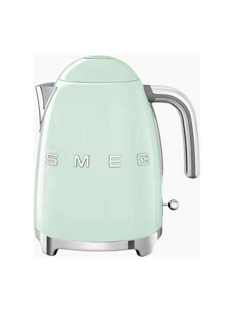Waterkoker 50's Style, 1.7 L, Gelakt edelstaal, Pastelgroen, glanzend, B 22 x H 25 cm