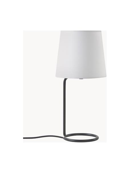 Tischlampe Cade, Lampenschirm: Textil, Weiss, Schwarz, Ø 19 x H 42 cm