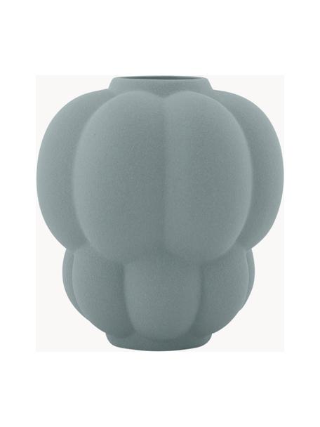 Keramik-Vase Uva, H 28 cm, Keramik, Graublau, Ø 26 x H 28 cm