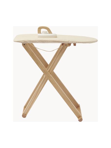 Set tavola da stiro giocattolo con ferro da stiro Kids' Hub 2 pz, Rivestimento: 100% cotone, Legno, beige, Larg. 56 x Alt. 55 cm