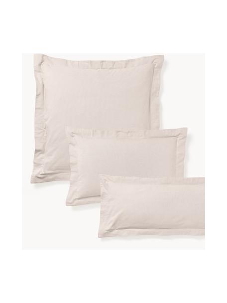 Funda de almohada de franela Laia, Beige claro, An 50 x L 70 cm