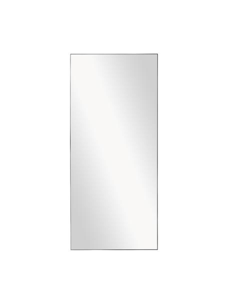 Großer Ganzkörperspiegel Cato, Rahmen: Metall, beschichtet, Rückseite: Mitteldichte Holzfaserpla, Spiegelfläche: Spiegelglas, Schwarz, B 80 x H 180 cm